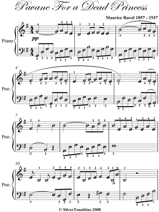 Title details for Pavane For a Dead Princess Easy Piano Sheet Music by Maurice Ravel - Wait list